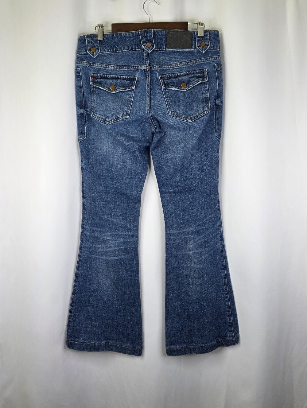 Urban Outfitters BDG Women’s Size 28 Micro Flare Utility Denim Jeans Mid Rise - Picture 9 of 15